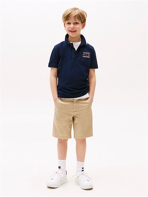tommy flag hilfiger polo TOMMY HILFIGER | KB0KB09524JC1G
